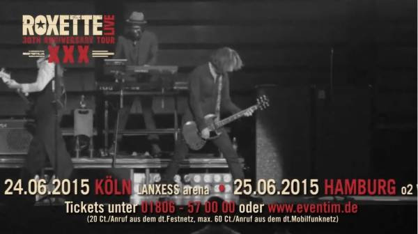Реклама концертов Roxette в Германии