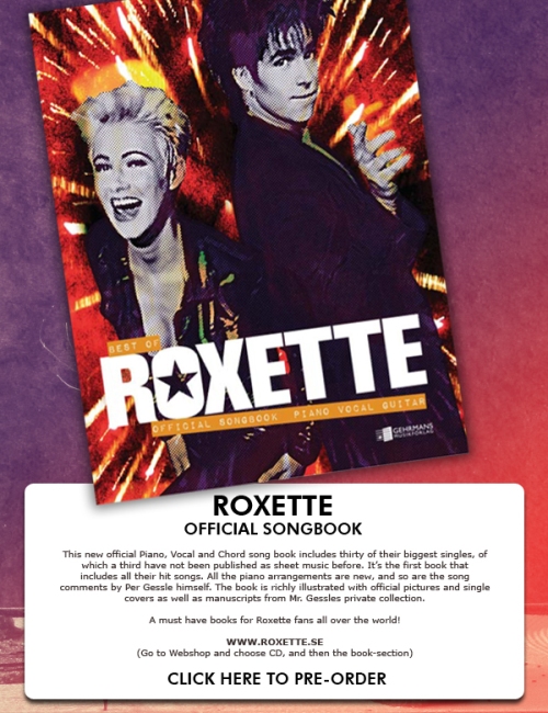 Вышел официальный песенник Roxette
