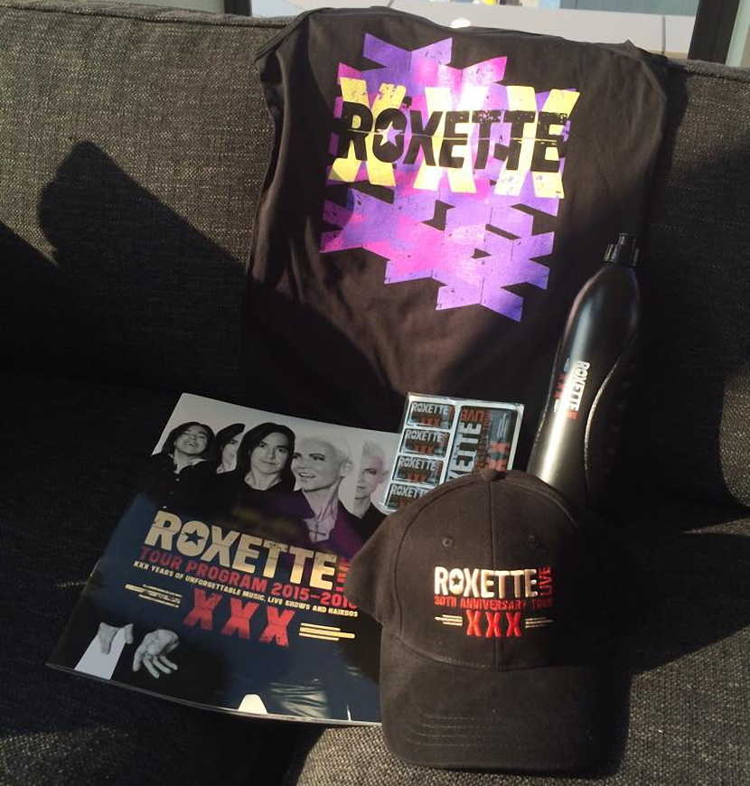 Программа тура и другая атрибутика Roxette