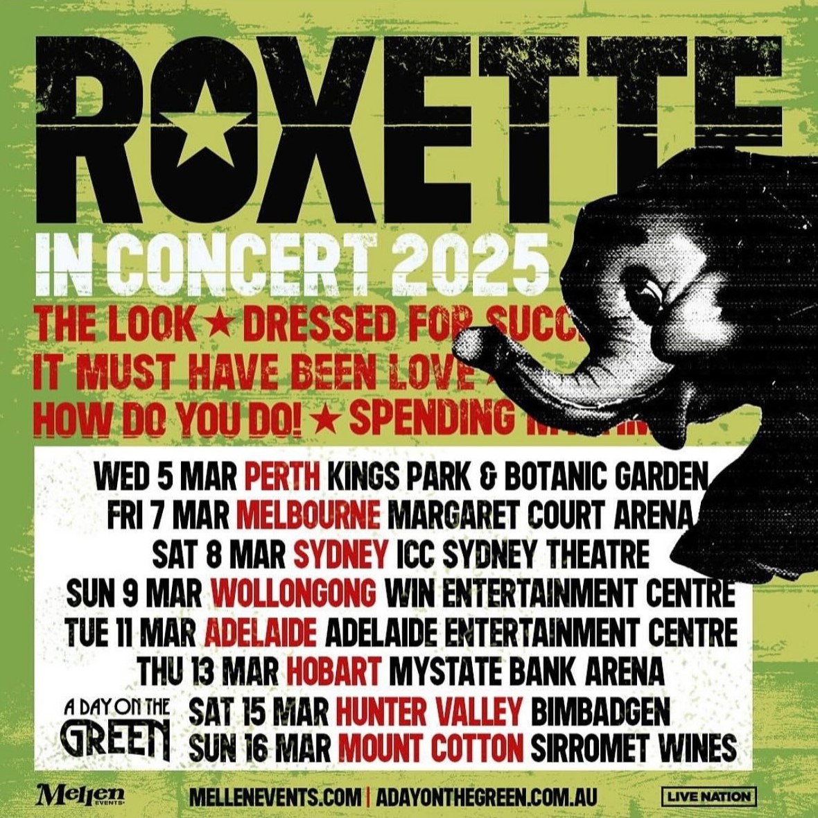 Концерты Roxette в 2025 году